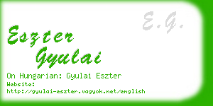 eszter gyulai business card